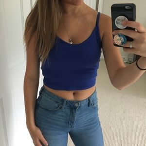 Blue/purple crop top
